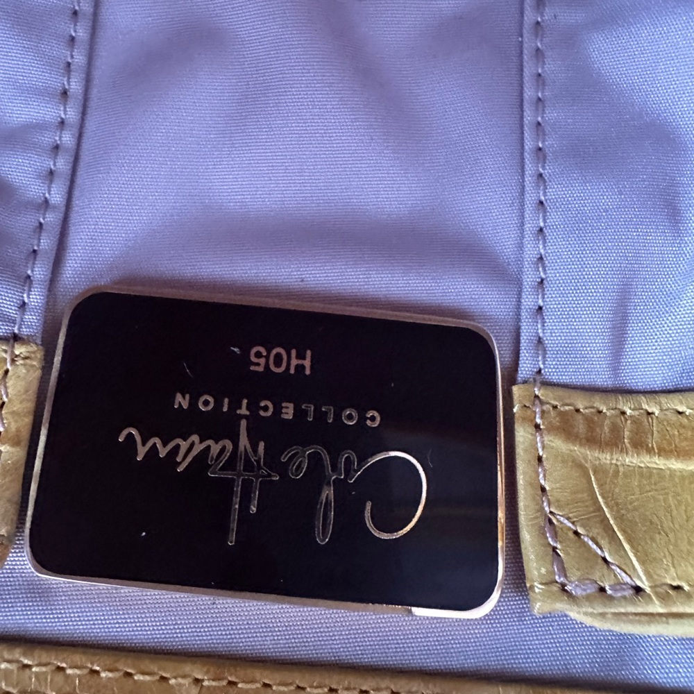 Cole Haan Gold Croc-Embossed Tote - Picture 9 of 12